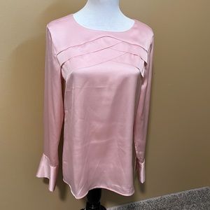 Anoosh Banana Republic Pink Satin Blouse